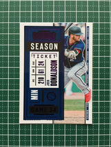 ★PANINI MLB 2020 CONTENDERS #42 JOSH DONALDSON［MINNESOTA TWINS］ベースカード「SEASON TICKET」PURPLE パラレル版★_画像1