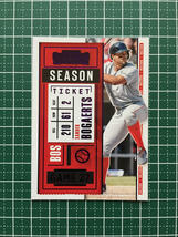 ★PANINI MLB 2020 CONTENDERS #15 XANDER BOGAERTS［BOSTON RED SOX］ベースカード「SEASON TICKET」PURPLE パラレル版★_画像1