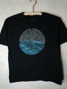 ｎ7394　O'NEILL　オニール　半袖　tシャツ　波　渦　プリント　デザイン　人気　サーフ　ストリート　送料格安