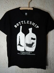 ｎ7445　美品　Design Tshirts Store graniph　グラニフ　半袖　tシャツ　ボトルシップ　デザイン　人気　送料格安