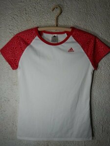 ｎ7539　adidas　climalite　アディダス　クライマライト　レディース　半袖　tシャツ　人気　スポーツ　送料格安