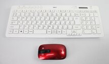 通電OK ワイヤレス セット NEC 純正 キーボード KG-1129 マウス MG-1132 PC 一体型 無線 パソコン 周辺機器 M052308_画像1