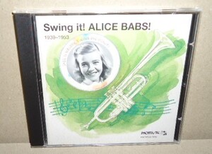 Alice Babs Swing It! 1939-1953 中古CD アリス・バブス スウェーデン ヨーロッパ 歌手女優 ジャズボーカル 40's Sweden FEMALE JAZZ VOCAL