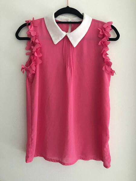 トップス　Tシャツ 社交ダンス　ダンスウェア　ピンク色　数回使用