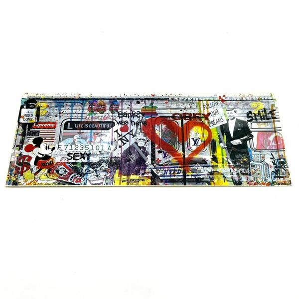 「Banksy Was Here」Rency レンシー バンクシー Banksy 紙幣 / LOUIS VUITTON KAWS madsaki kyne