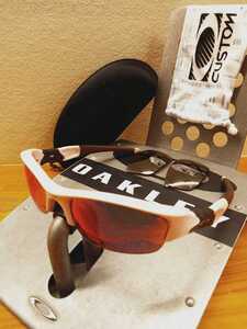 【美品♪偏光♪】ピンクメタリック/おまけ付/フラックジャケット/オークリー/oakley/flak jacket/検サングラス 釣り ランニング 自転車