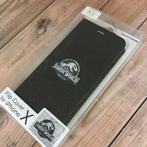 ★外箱スリキズ/本体問題なし★ ジュラシック ワールド / ジュラシックパーク iPhoneXs / iPhoneX 兼用 スマホケース 手帳型 JW205A