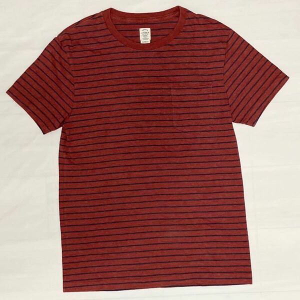 j.crew 半袖Tシャツ スリムフィット ボーダーTシャツ ボーダー　ポケットTシャツ