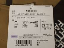 国内正規品 THE NORTH FACE MOUNTAIN DOWN JACKET ノースフェイス マウンテンダウンジャケット BK M_画像4