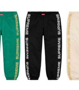 国内正規新品 20SS SUPREME Metallic Rib Pant M 黒 BLACK WEEK10 メタリックリブ スウェット パンツ シュプリーム 