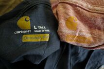 TS-BN44 カーハート Carhartt ワンポイント 無地 Tシャツ￥1～US古着卸大量セット業者まとめ売り_画像2