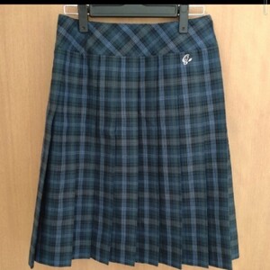 コスプレ用 衣装 ブルー系 チェック スカート プリーツスカート なんちゃって女子高生 制服ディズニー 女装にも