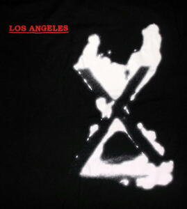 ★X エックス Tシャツ LOS ANGELES - L 正規品 ロックTシャツ ushc la パンク