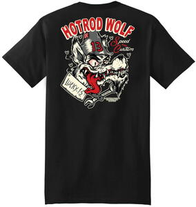 ★ラッキー13 Tシャツ LUCKY13 The HOT ROD WOLF 黒 S 新品 正規品! ホットロッド アメ車 カー クラブ ウルフ