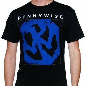 ★ペニーワイズ Tシャツ PENNYWISE Blue PW Logo - M 正規品 nofx メロコア green day