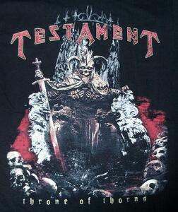 ★テスタメント Ｔシャツ TESTAMENT THRONE - L 正規品! メタリカ