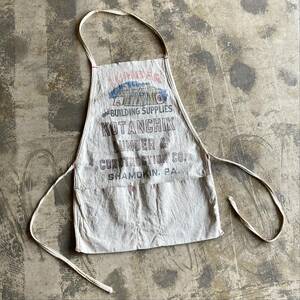 【Vintage】Work Apron ワークエプロン アドバタイジングエプロン 古着 アウトドア DIY キャンプ ヴィンテージ アンティーク A