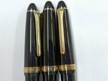 TJUFO31　万年筆　セーラー　3点おまとめ　黒×金　〈ペン先14K　21K〉_画像2