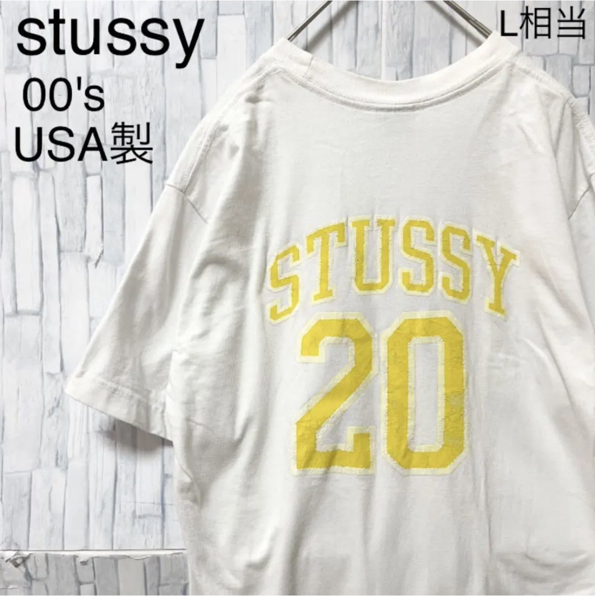 USA製 90s OLD STUSSY 四駆 Jeep風 プリント Tシャツ 紺タグ