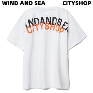 M 新品【WIND AND SEA x CITY SHOP WIND AND CITY BIG T-SHIRT / WHITE シティーショップ コラボ ウィンダンシー Tシャツ 白 ビッグTシャツの画像2