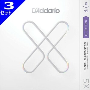 3セット D'Addario XSE1149 XS Nickel 011-049 ダダリオ コーティング弦 エレキギター弦