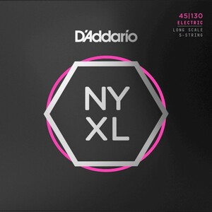 5弦用 D'Addario NYXL45130 Bass Strings 045-130 Long Scale ダダリオ ベース弦