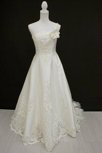  first come, first served! free shipping *7000 jpy uniformity sale #O-219-29# used * wedding dress * ivory |9FT/ flexible with function 