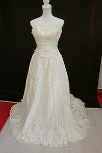  first come, first served! free shipping *5000 jpy uniformity sale #J-613-268# used * wedding dress * eggshell white | size display 9T