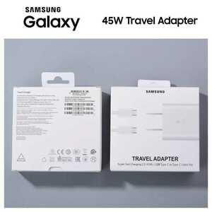 【新品】超急速充電 45W サムスン純正品 Galaxy TRAVEL ADAPTER ギャラクシー トラベルアダプター USB Type-C Power-Delivery ホワイト