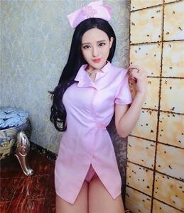 超ミニ丈 ナース服 ワンピース 帽子 セクシー コスプレ ミニT ピンク