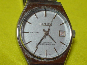 アンティーク　手巻き式　LIGUN　SWISS　腕時計　シルバー　ジャンク品