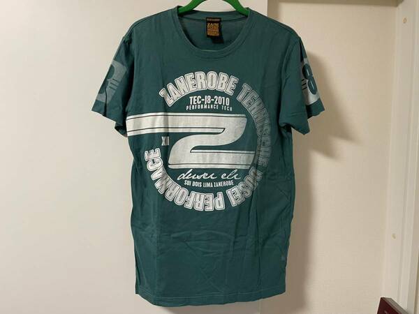 即決！送料無料！美品！ZANEROBE　ゼインローブ メンズ 半袖Tシャツ　Ｓサイズ　グリーン　古着加工