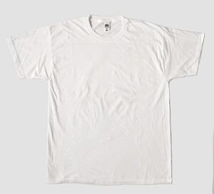 【新品】海外Lサイズ フルーツオブザルーム Tシャツ メンズ ホワイト Fruit of the loom