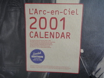 4675●L'Arc～en～Ciel レア公式カレンダー　2000, 2001年　2本セット　ラルクアンシエル●_画像6