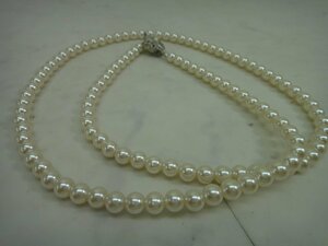 5370●真珠 パールネックレス 6.5～7mm 国産 和珠●