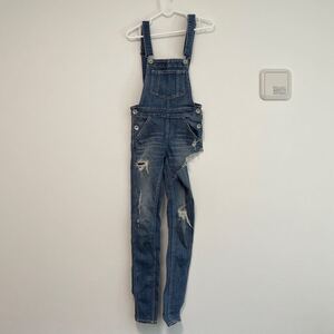 XXS GYDA サロペット オーバーオール ダメージデニム スキニーパンツ