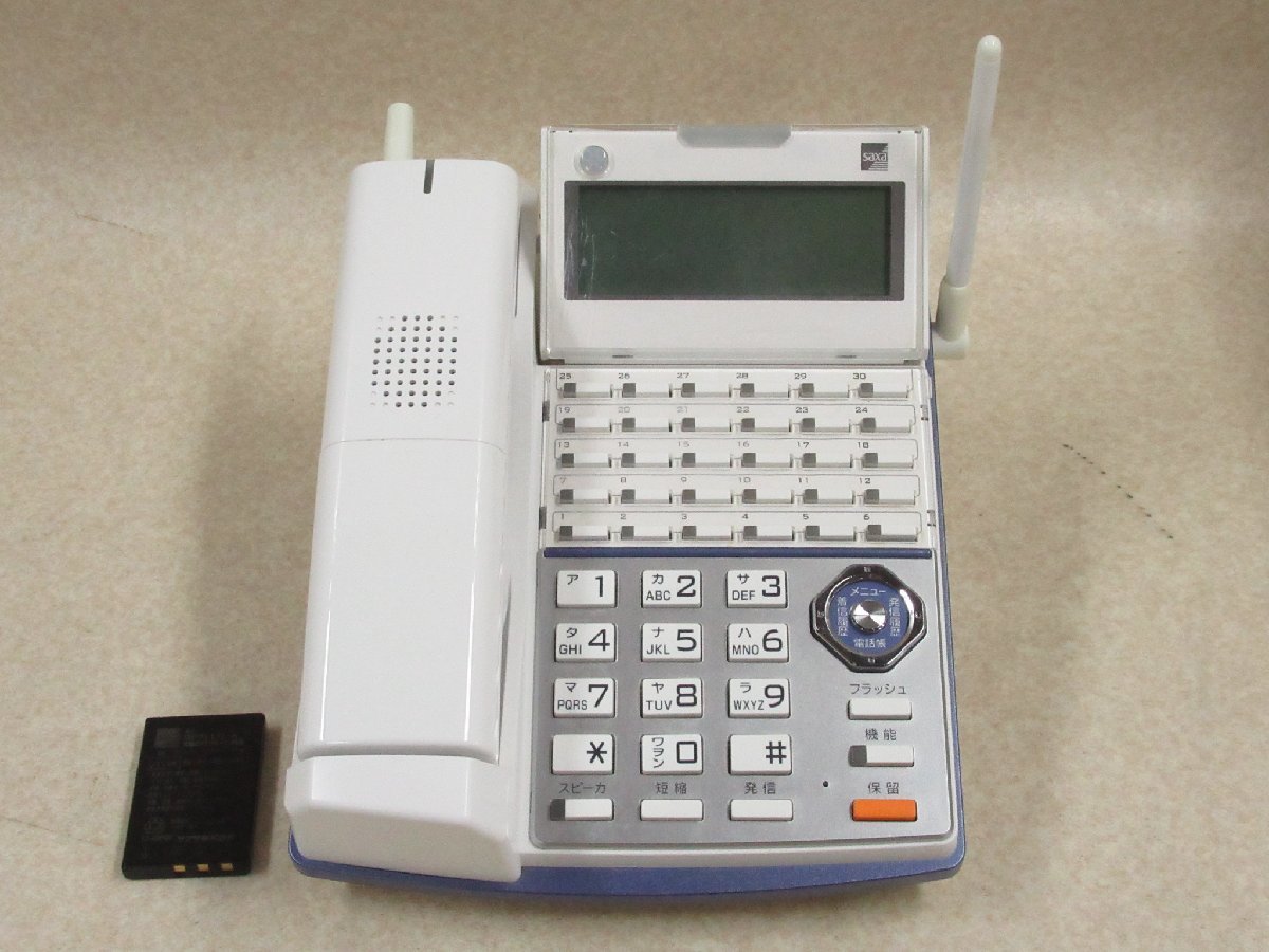 Ω XD1 4234 保証有 16年製 SAXA サクサ PLATIA プラティア カールコードレス電話機 CL820 動作OK・祝10000!取引突破!