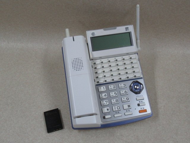 Ω XJ2 9403♪ 保証有 Saxa CL820 サクサ PLATIA カールコードレス電話機 15年製 動作OK 電池付き・祝10000!取引突破!!