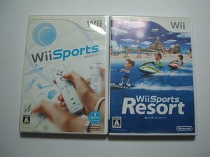 [Wii] Wiiスポーツ+Wiiスポーツ リゾート 送料205円～