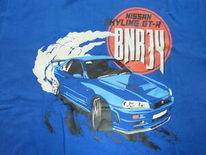 Lサイズ■Tシャツ　BNR34スカイラインGT-R■送料198円■日産NISSAN■