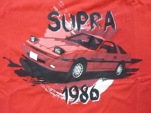 LLサイズ■Tシャツ■トヨタA70スープラ　1986年■送料185円■TOYOTAハチマルヒーロー昭和名車1980年代