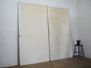 taU341*(1)[H175,5cm×W86,5cm]×2 листов * используя включено ... краска. большой старый из дерева раздвижная дверь * двери деревянная дверь рама преобразование retro Vintage L внизу 
