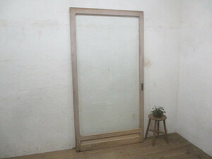 ta груз P383*(3)[H197,5cm×W105cm]* античный * большой один листов стекло. старый из дерева раздвижная дверь *. павильон двери рама N(yaE) внизу 