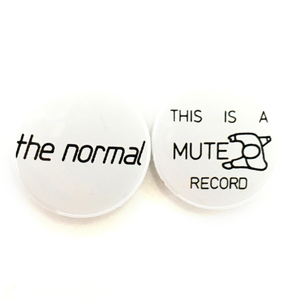 缶バッジ 25mm 2個セット Mute Records The Normal T.V.O.D. テクノ NEW WAVE エレクトロニック・ミュージック 電気Groove 石野卓球