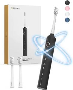電動歯ブラシ エペイオス(Epeios) 音波歯ブラシ Type-c充電 2200mAh大容量 180日間使用可能 音波振動ハブラシ 電動歯磨き IPX7防水