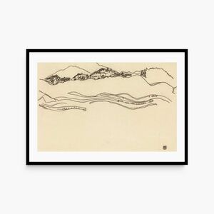 Egon Schiele エゴンシーレ 表現主義 抽象画 風景画 ファインアート 絵画ポスター ビンテージアート モダンアートポスター 現代アート