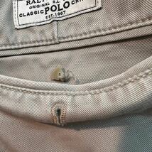 ポロバイラルフローレン Polo by Ralph Lauren ビンテージ90s チノショーツ W34 ショートパンツ コットン メンズ ベージュ ポロチノ 短パン_画像6