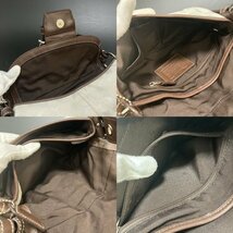 コーチ【COACH】シグネチャー ソーホー ハンドバッグ ミニショルダーバッグ スモールフラップ 白×茶 中古【かんてい局亀有店】11525_画像6