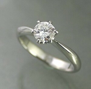 婚約指輪 安い プラチナ ダイヤモンド 0.5カラット 鑑定書付 0.50ct Dカラー VS2クラス 3EXカット GIA