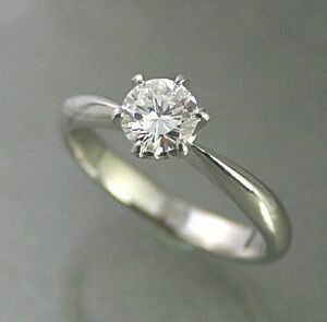 婚約指輪 安い ダイヤモンド 1カラット プラチナ 鑑定書付 1.07ct D VS2 3EXカット GIA